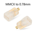 OKCSC 1 Pair Earphone Interface Conversion Pin Connector HIFI Headphone Plug MMCX JH HD580 3.5mm to 0.78mm Gold-plated Plug