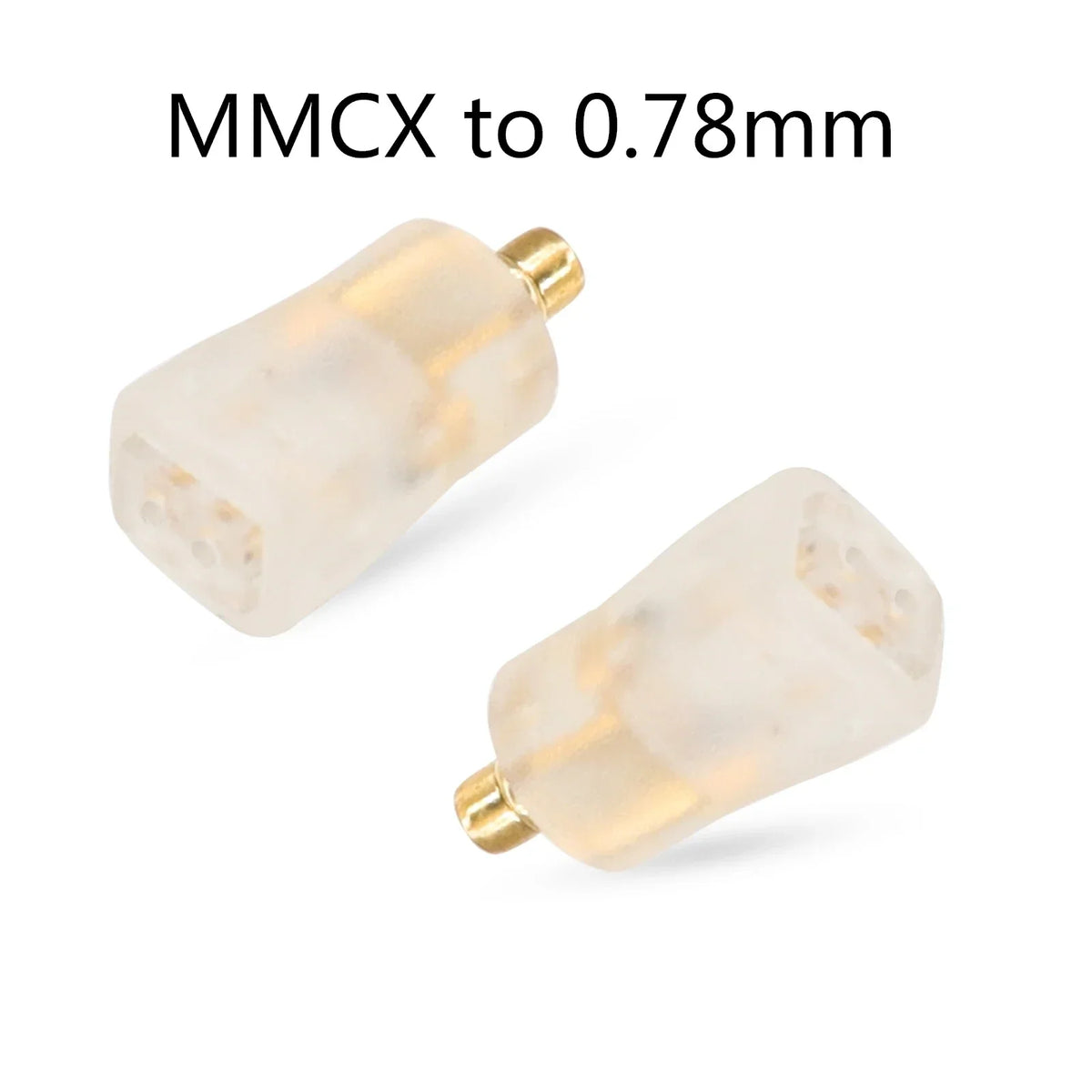 OKCSC 1 Pair Earphone Interface Conversion Pin Connector HIFI Headphone Plug MMCX JH HD580 3.5mm to 0.78mm Gold-plated Plug