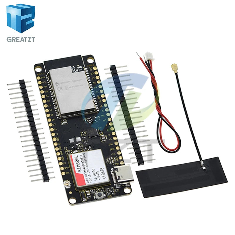 GREATZT TTGO T-Call V1.3 ESP32 Wireless Module SIM Antenna SIM Card SIM800L Module And GSM/GPRS Antenna for arduino
