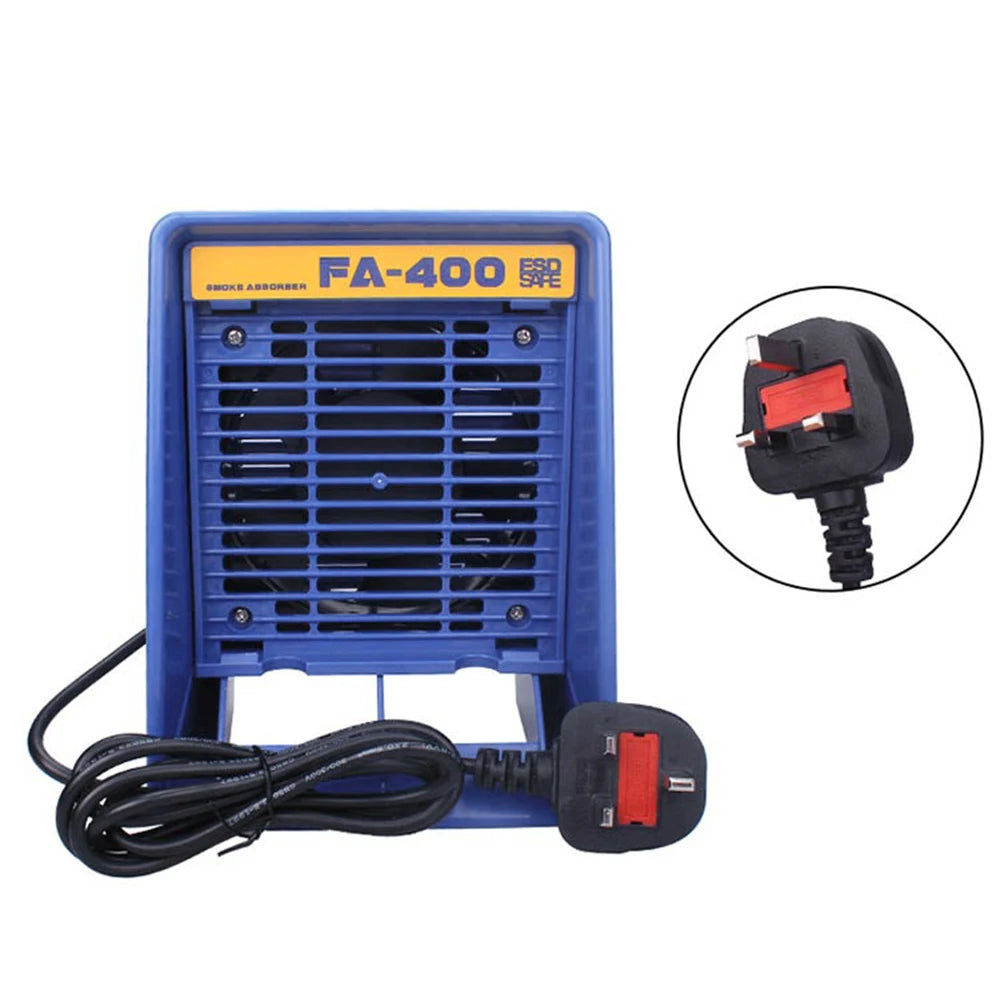 220V/110V FA-400 Solder Iron Smoke Absorber ESD Fume Extractor Smoking Instrument with 5pc Free Activated Carbon Filter Sponge