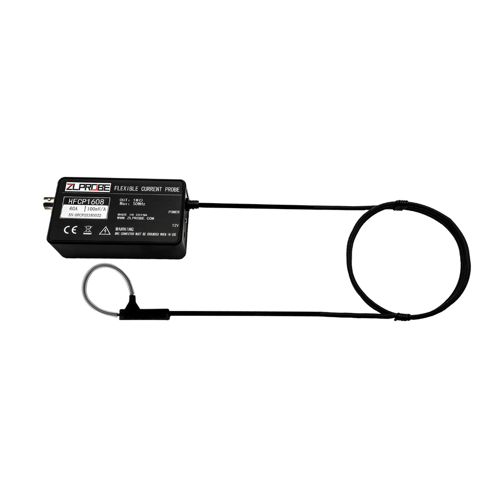 ZLPROBE High-frequency 50MHz Rogowski Coil AC Current Probe HFCP1608 60/12000A Bandwidth 50MHz Universally Compatible Oscillosco