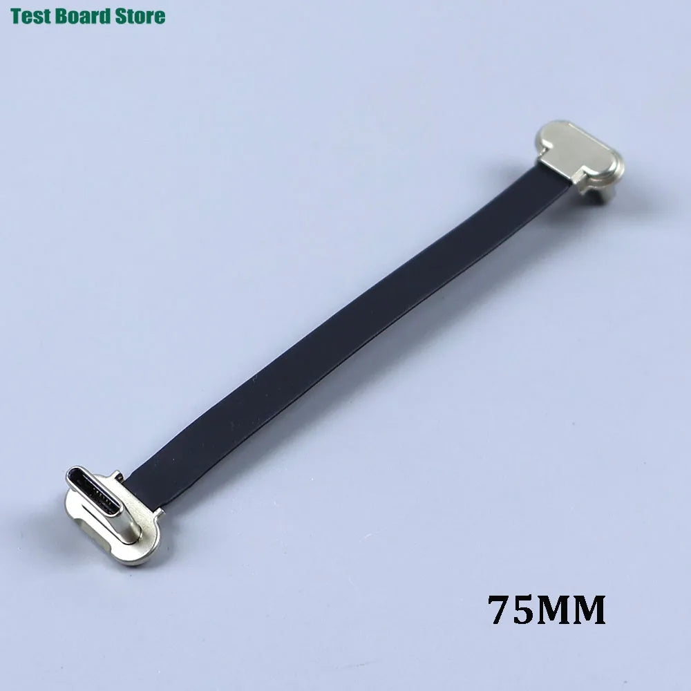 1/2PCS USB C Type-C USB FPC Soft Flat Cable Male To Male Charging Wire Fast Charge Cable Extention for Phone 75/150/300mm