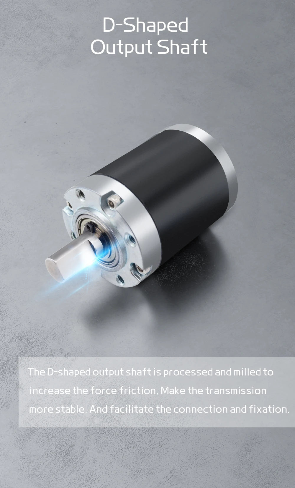 Planetary Reduction Motor 42GP-775 High Torque 12V/24V Can Rotate Forward and Reverse 8PRM~1600PRM, Maximum Torque 253KG.CM