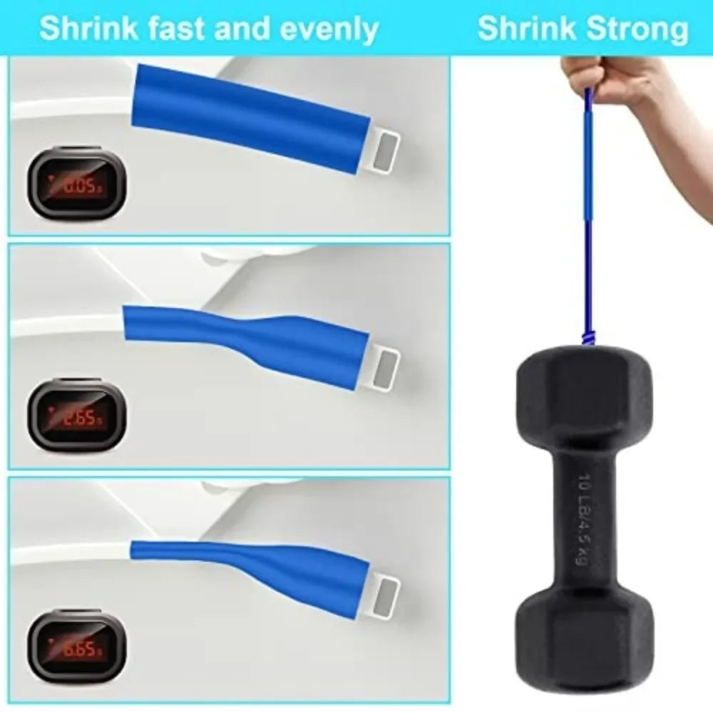 2:1 Shrinkable Wire Shrinking Wrap Tubing Wire Connect Cover Protection with 300W Hot Air Gun 127-10600pcs Heat Shrink Tube