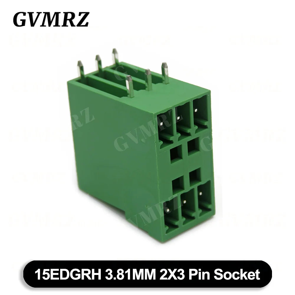 5PCS 15EDG KF15EDGRH 2x2 ~ 12PIN 3.81mm Double Layer Double row pluggable terminal block PCB welding plate Plug Pin Socket