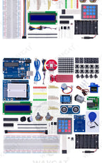 Starter Kit for Arduino Uno R3 - Uno R3 Breadboard and holder Step Motor / Servo /1602 LCD / jumper Wire/ UNO R3