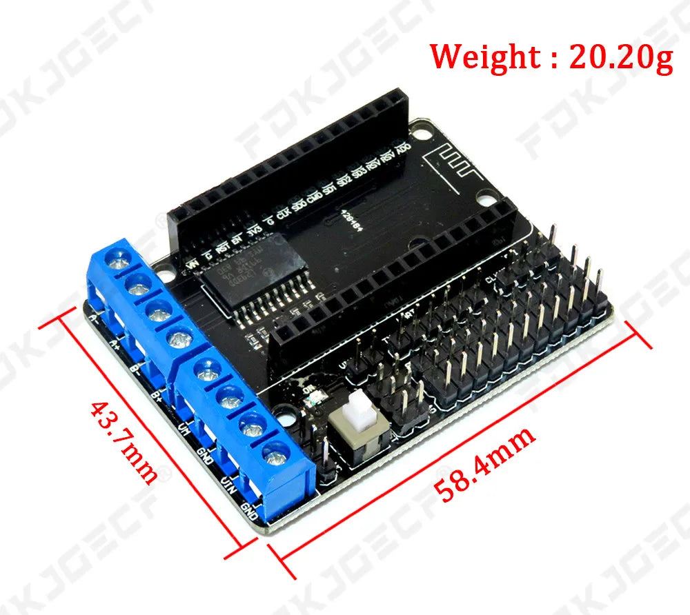 L293D For ESP8266 ESP-12E Dual High Power H-Bridge Module For Wireless WIFI NodeMcu Motor Driver Shield Board For WIFI V3 CP2102