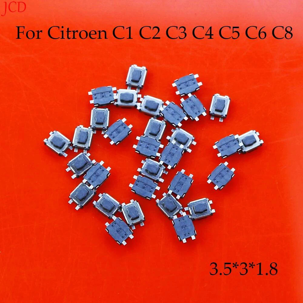 10/20/50PCS Micro Switch for Peugeot 307 308 Citroen Triumph Sega Car Remote control key Tactile Tact Push Button Switch 4Pin