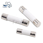 20PCS 5*20 6*30mm Ceramic Fuse 5x20 6x30 250V 0.1A 0.5A 1A 2A 3A 3.15A 4A 5A 6A 8A 10A 15A 20A 30A Tube Fast blow Fuse Assorted