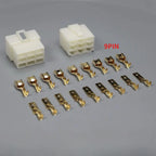 6.3MM 1/2/3/4/6/8/9/12/14/21 PIN Automotive Electrical Connector Cable Terminal Plug Kits Motorcycle For Ebike Car Terminal