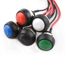 12mm Waterproof Momentary Push Button Switch PBS-33B Mini Round ON/Off Switch With Pre-wired Leads Self-Reset for Arduino DIY