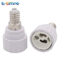 E14 to GU10 Ceramic Base Led Light Lamp Holder Converter Screw Bulb Socket Adapter LED Saving Light Halogen Lamp Base PBT