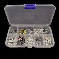 250Pcs Micro Tactile Tact Push Button Switch Assorted Kit 2P 4 Pin SMD PCB Momentary Self-reset Car Remote Control Switch Repair