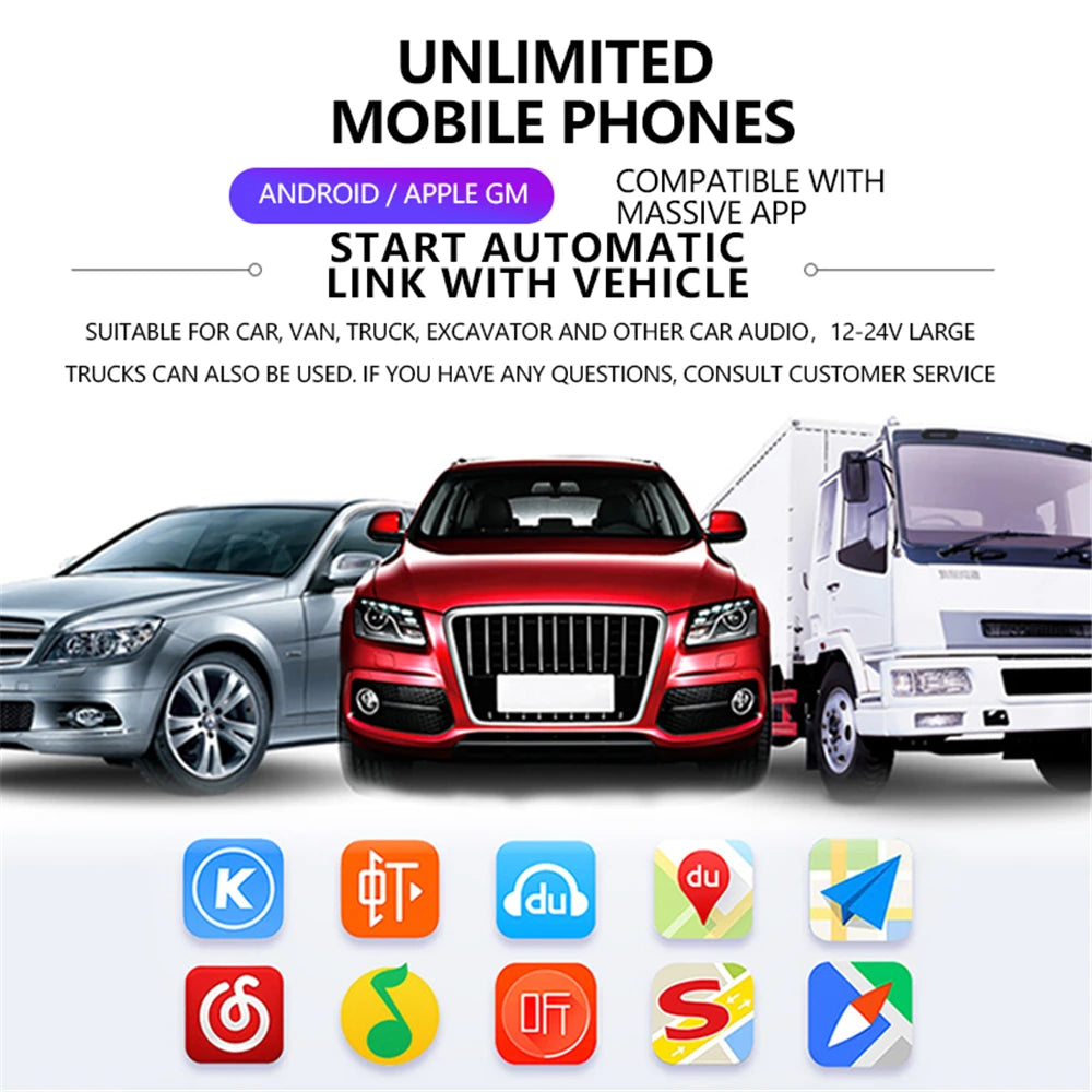 T50 Car Bluetooth 6.0 10M Transmitter Receiver Handsfree Call Mini USB Power Car Kit Auto Wireless Audio for Car Music Fm Radio