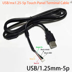 usb touch screen camera terminal cable xh2.54/ph2.0/mx1.25/sh1.0 motherboard usb connection cable