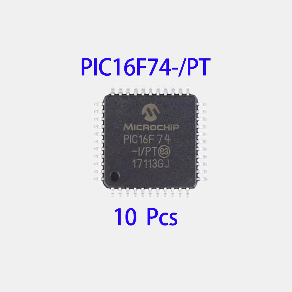 1~100Pcs  PIC16F74-I/PT Qfp44 Surface Mount Smd Chip 8 Bit Pic Microcontroller Mcu Integrated Circuit For Electronic Diy Project