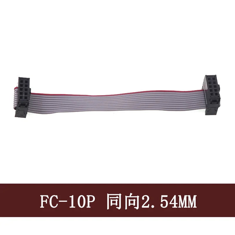 1Pcs 2.54mm FC 6/8/10/12/14/16/18/20/24/26/30/34/40/44/50 Pin Gray Flat Ribbon Cable Connector 10-100cm For DC3 IDC Box Headers