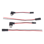 (HB05)90 Degree Motorcycle Interface USB-Micro Type C 90 Degree Male+JST Plug USB To JST/SYP Terminal Interface Cable Connector