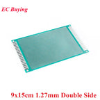 9x15cm Double Side Prototype PCB DIY Universal Printed Circuit Board 1.27mm 9*15cm Electronic Prototyping Copper Plate Protoboar