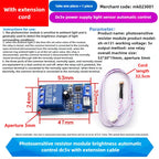 DC 5V 12V Light Photoswitch Sensor Switch LDR Photoresistor Relay Module Light Detection Photosensitive Sensor Board for Arduino