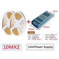 12V 24V COB LED Strip Linear Tape Light Ultra Thin with Power Transformer 2Pin Wire for Home Cabinet Engineering Decor 1 Set