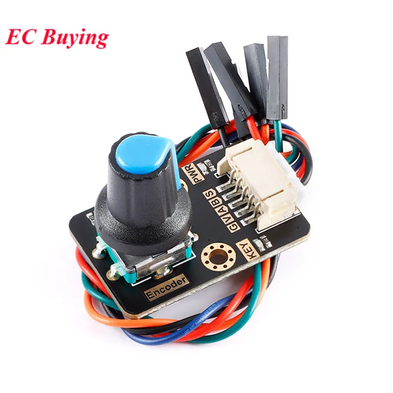 Rotary Encoder Module for Arduino Brick Sensor Development Round Audio Rotating Potentiometer Knob Cap EC11 PH2.0-5pin Interface