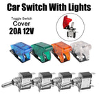 12V SPST Toggle Rocker Switch LED Light for Ignitions Boost Marine Boat Racing Car Switch Light Toggle Truck Trailer Accessories