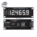 0.36 Inch 4 Bits 6-Digit LED Digital Display Tube Module 5V 7 Segments TM1637 0.36" Anode Tube Decimal Display Module FIve Color