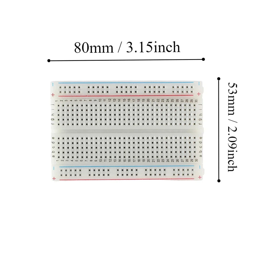 400 Tie Points Solderless Breadboard Kit PCB 140PCS/840PCS 14 Lengths Jumper Wire Dupont Line 10CM DIY Mini Test Protoboard Kit