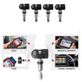 4Pcs Programming MX Sensor TPMS Tire Pressure Monitor Sensor 315MHZ 433MHZ Universal 2 in 1 Repair Tool for-Autel Black