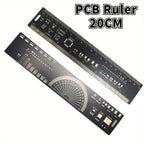 3 Size PCB Ruler Set 15cm/20cm/25cm Multi-functional Measuring Tool for SMD Components Capacitor Chip IC SMD Diode for Arduino