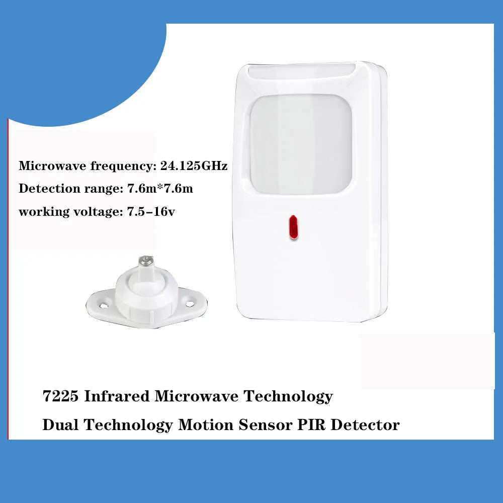 7225 Infrared Microwave Technology Dual Technology Motion Sensor PIR Detector