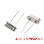 49S 3.5795MHZ 3.6864MHZ 6MHZ 7.3728MHZ 7.6MHZ 8MHZ 10MHZ 11.0592MHZ 12MHZ 18MHZ 20M Quartz Crystal Resonator Passive Oscillator