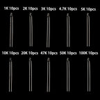 100PCS 10Values*10PCS NTC Thermistor Thermal Resistor kit MF52 NTC-MF52AT 1K 2K 3K 4.7K 5K 10K 20K 47K 50K 100K 5% 3950B