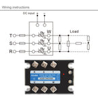 KANE DC-AC 3-Phase Solid State Relay 3-SSR 10A-200A KSSR 3~32VDC-24~480VAC Control 40AA 40DA KSSR Epoxied Protection