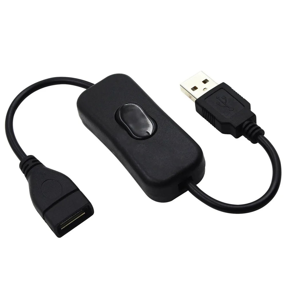 28cm USB Cable with Switch ON/OFF Cable Extension Toggle for USB LED String USB Gadget USB Power Supply Device Tools