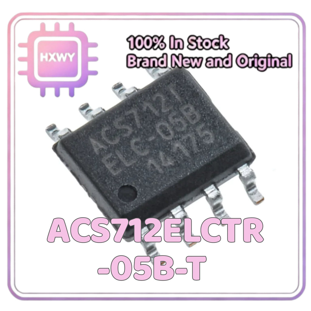(10/50 Pieces) ACS712ELCTR-05B-T ACS712 SOP-8 Current Sensor Factory Wholesale Cheap Electronic Component Fast Shipping