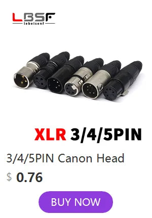 3/4/5pin Round Male/Female Metal XLR Speaker Panel mount socket Connector Adapter Audio Microphone Socket