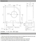 Hall Effect Current Transducer 1.65V 0.625V QNHC3 10A 15A 20A 30A 50A 100A DC Current Sensor 2.5V 2V Transformer PCB Mount CT