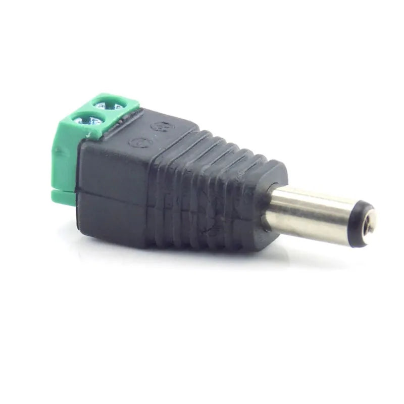 2/5/10pcs 12V DC BNC Male Female Connector Coax CAT5 Video Balun Adapter Plug For Led Strip Lights CCTV Camera Accessories B5