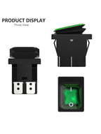 2pcs 30A Power Switch 125V/250V AC Boat Rocker Switch ON/Off Switch 4Pins Toggle Switch with UL Certificate Waterproof Switches