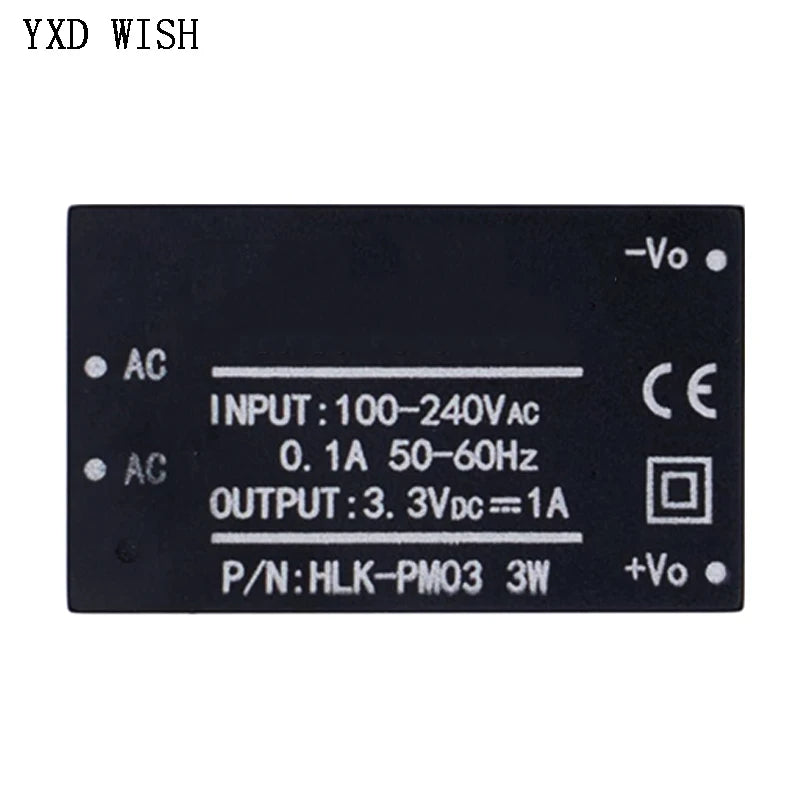10pcs HLK-PM01 HLK-PM03 HLK-PM12 AC-DC 220V to 5V/3.3V/12V Mini Power Supply Module PM01 PM03 PM12 Isolated Transformer