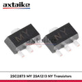 50PCS 2SC2873 MY 2SA1213 NY SOT-89 50V 2A NPN PNP SMD Transistors C2873 A1213 Complementary Triode