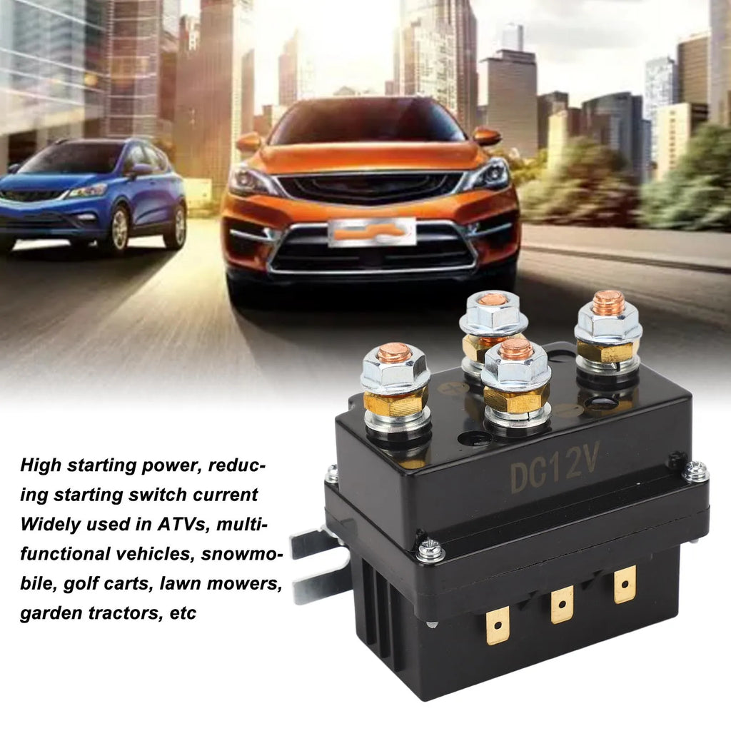 12V 500A Winch Relay Kit Remote Control Winch Relay Contactor Switch for ATV Snowmobile Mowers