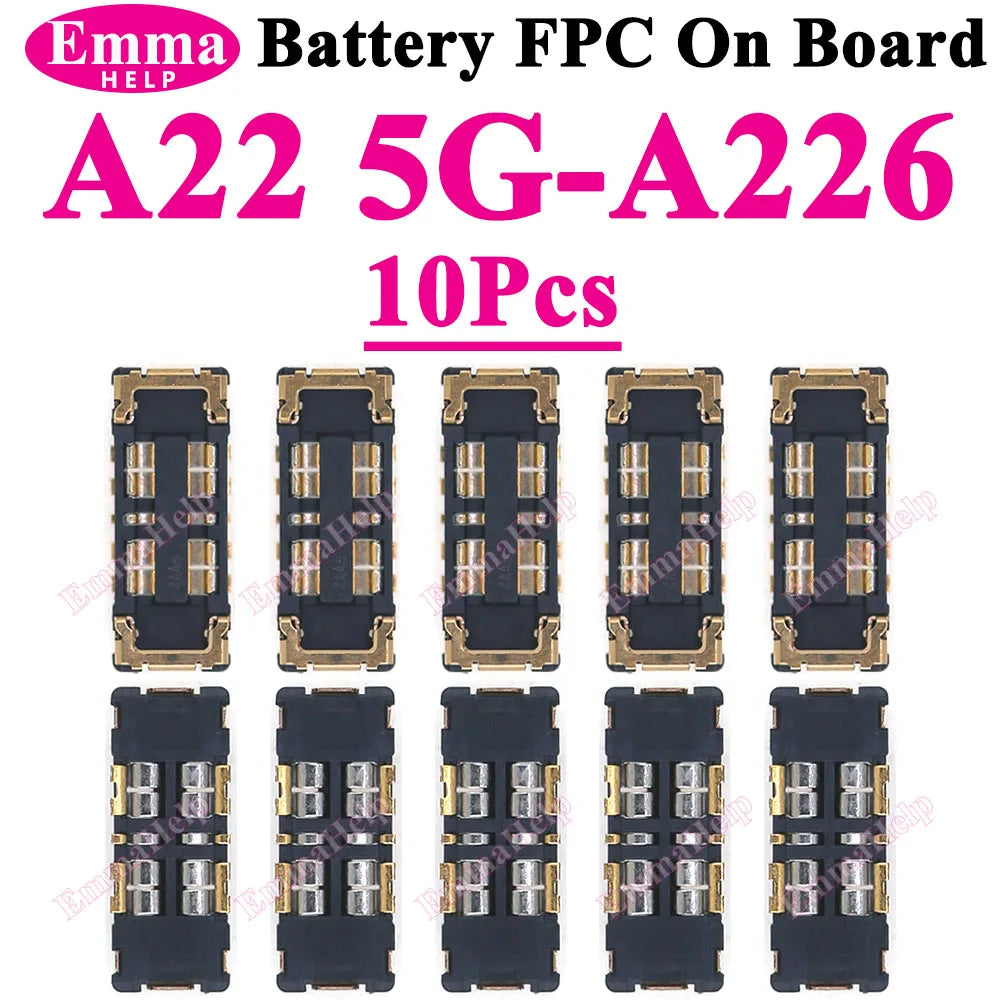 10Pcs Battery FPC Connector For Samsung A52 A32 A22 A52s A72 A71 A31 A51 A50s A30s A10 A20 A20e On Board inner Cilp Contact Plug