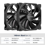 Teucer AF 14025 PC Case Cooling Fan 12V 4Pin PWM MHDB Hydraulic Bearing White 14CM Silent Fan for Computer Radiator Ventilator