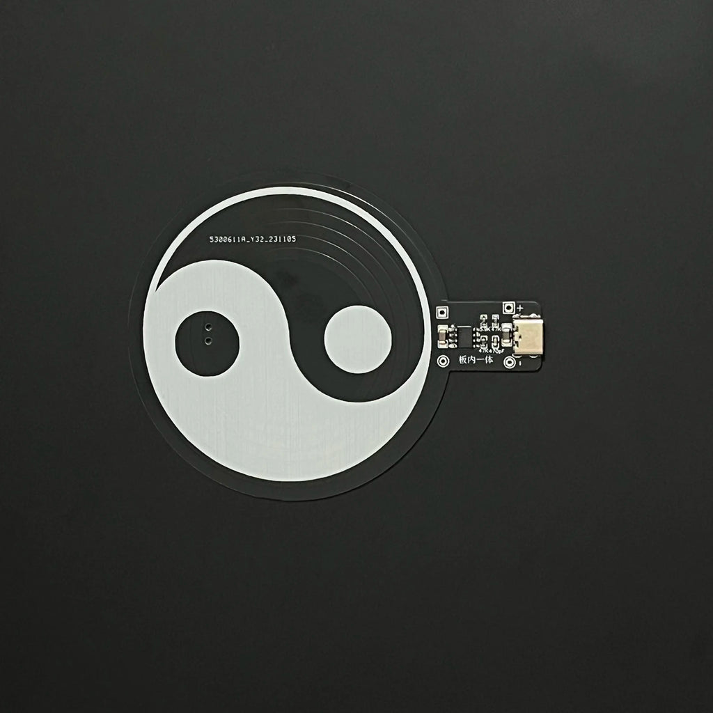 0~35mm Wireless Power Supply Transmitter Coil Induction Integration TYPE-C USB DC 5V + 5pcs Receiver Led Lamp
