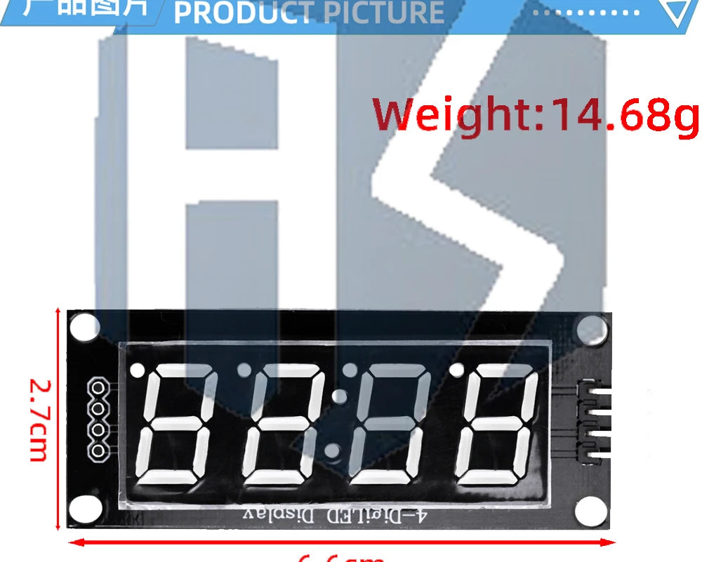 TM1637 LED Display Module 4 Digit Time Indicator Tube 7 Segment Digital Indicator Tube 0.56 Inch Digital LED Module