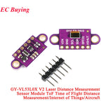 1-10Pcs VL53L0X V2 VL53L1X VL53L3CX VL53L4CD VL6180X  VL53L8CX VL53L7CX Time-of-Flight ToF Laser Ranging Sensor Module IIC