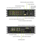Sennuopu 8 Channels Digital Sound Processors  Audio Amplifier DSP 6 Ch  Amp 12V with Bluetooth Automotive Sound for Car DP-X680